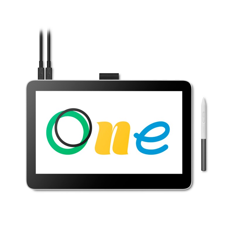 Tablet graficzny LCD Wacom One 13 Touch DTH134 kable
